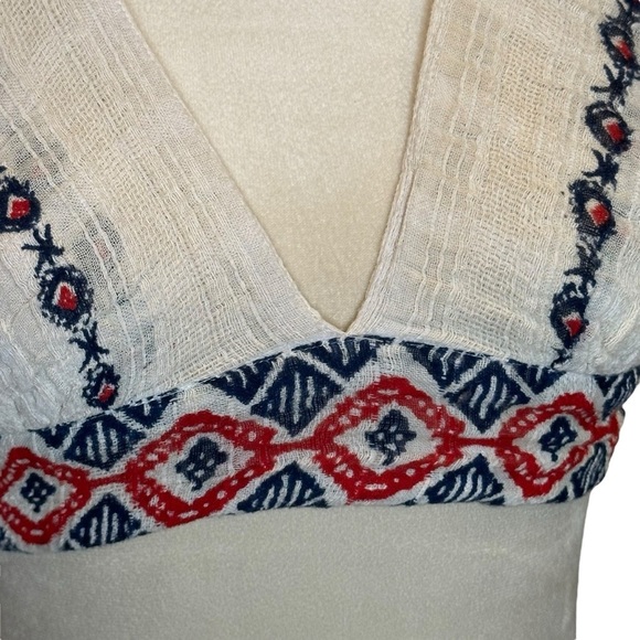 Raga Revolve Amalia Bralette in White Red Blue Win Women’s Size Medium NEW - Picture 4 of 13